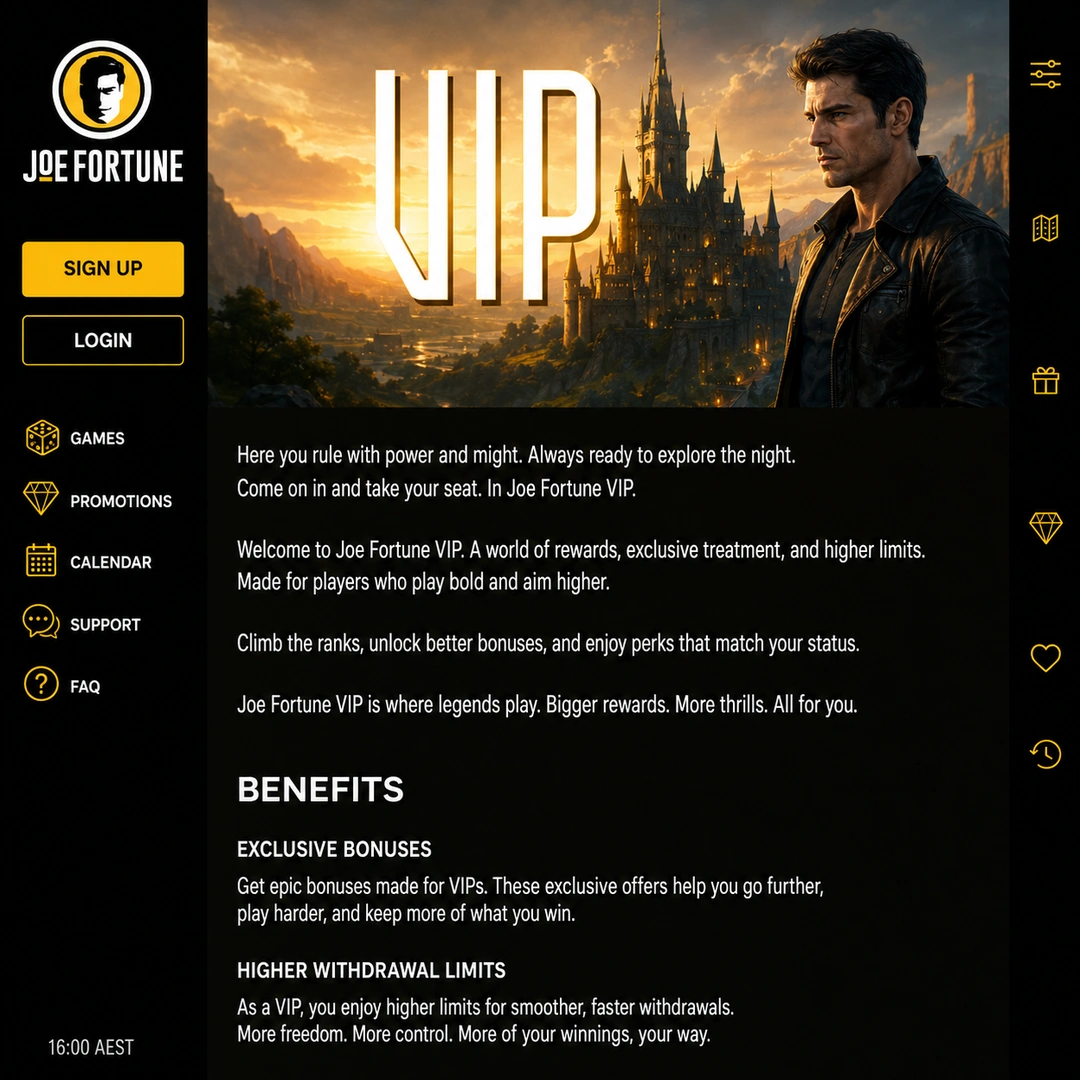 Joe Fortune VIP